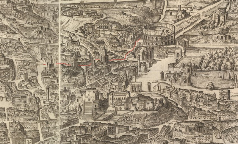 Antonio Tempesta's Map of Rome, 1593 Antonio Tempesta's Map of Rome, 1593