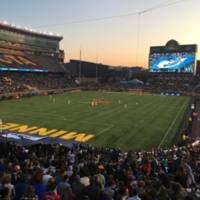 the photo of the TCF stadium