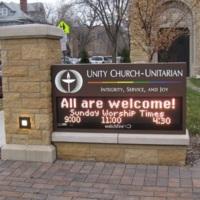 Marquee for Unity-Church Unitarian