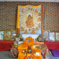 Guru Maharaj visiting Hindu Milan Mandir, Farmington