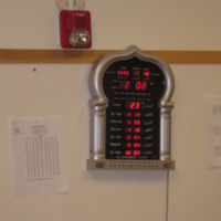 Prayer clock in masjid