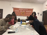 Hindu Milan Mandir hosts lunch break for TPT film crew.