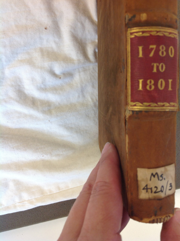 St Andrew Undershaft - Workhouse Minute Book 1780-1801 spine image 1