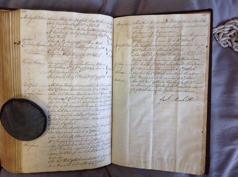 Forehoe Hundred - House of Industry Minute Book 1802-1805 p506-507 image 1 Forehoe Hundred - House of Industry Minute Book 1802-1805 p506-507 image 1