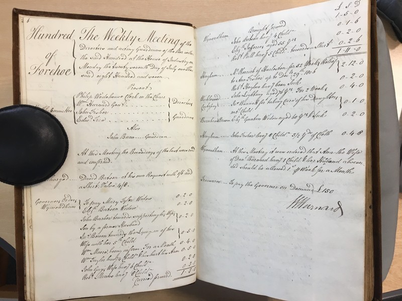 Forehoe Hundred - House of Industry Minute Book 1807-1809 p6-7 image 1 Forehoe Hundred - House of Industry Minute Book 1807-1809 p6-7 image 1