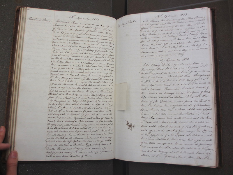 St Andrew Undershaft - Workhouse Minute Book 1822-1828 p50-51 image 1