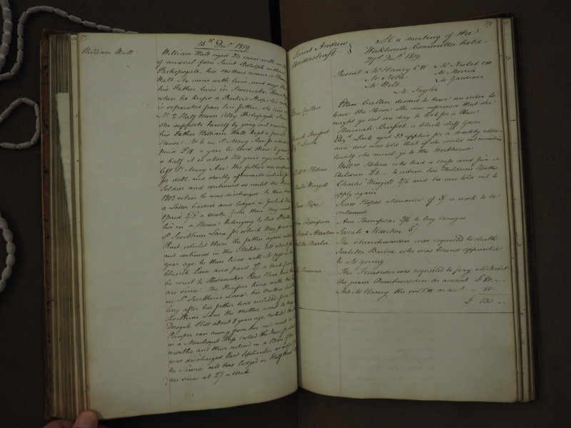 St Andrew Undershaft - Workhouse Minute Book 1814-1822 p170-171 image 1