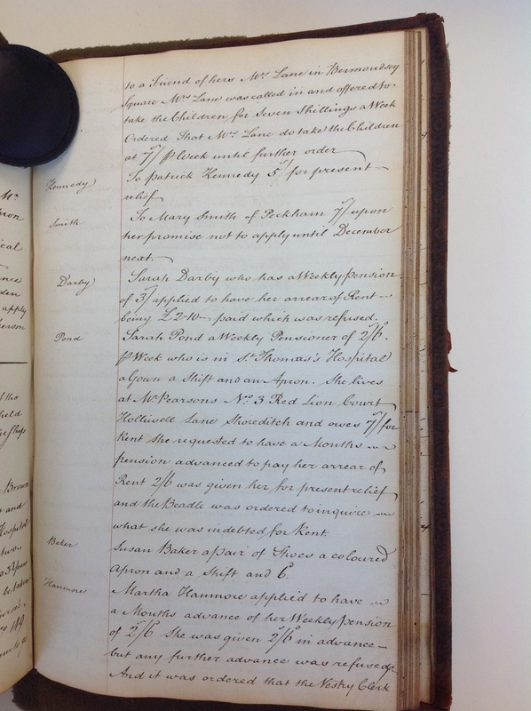 St Andrew Undershaft - Workhouse Minute Book 1780-1801 p203 image 1 St Andrew Undershaft - Workhouse Minute Book 1780-1801 p203 image 1