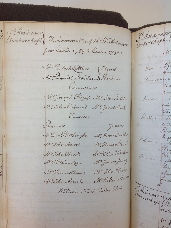 St Andrew Undershaft - Workhouse Minute Book 1780-1801 p110 image 1
