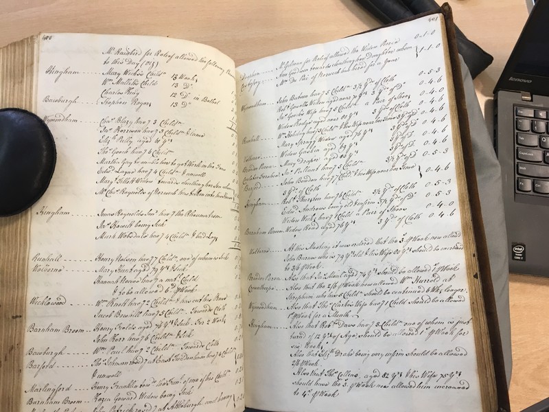 Forehoe Hundred - House of Industry Minute Book 1807-1809 p400-401 image 1 Forehoe Hundred - House of Industry Minute Book 1807-1809 p400-401 image 1