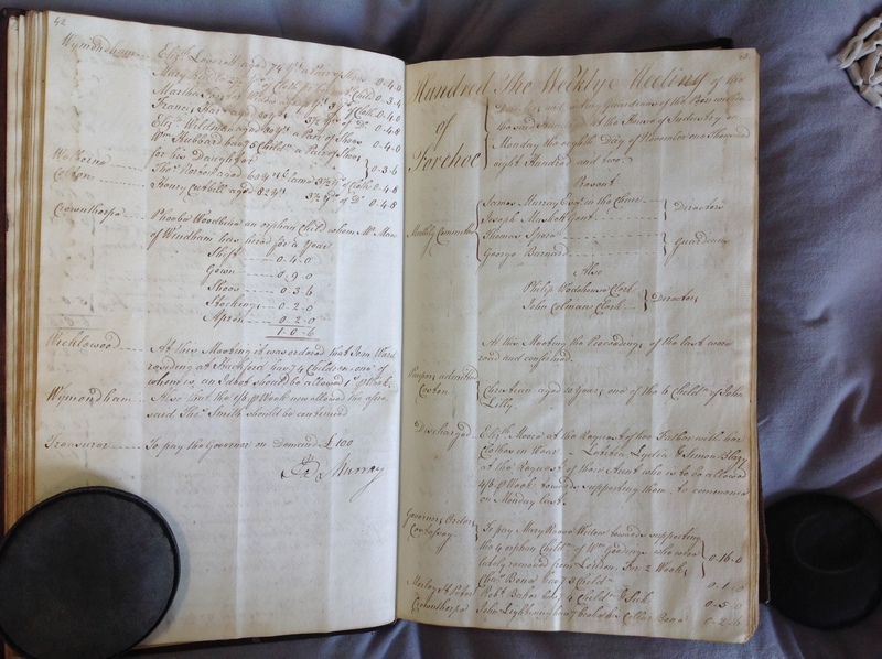 Forehoe Hundred - House of Industry Minute Book 1802-1805 p42-43 image 1 Forehoe Hundred - House of Industry Minute Book 1802-1805 p42-43 image 1