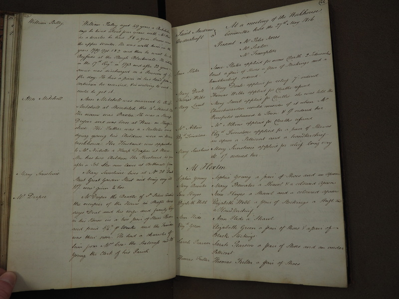 St Andrew Undershaft - Workhouse Minute Book 1814-1822 p43-44 image 1