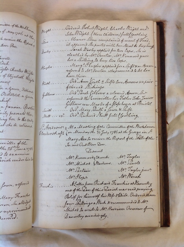 St Andrew Undershaft - Workhouse Minute Book 1780-1801 p77 image 1
