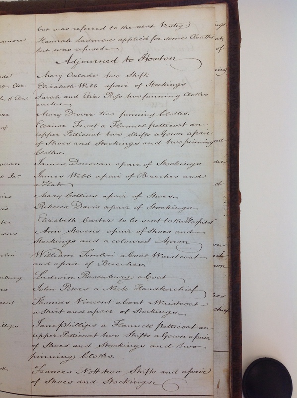 St Andrew Undershaft - Workhouse Minute Book 1780-1801 p265 image 1 St Andrew Undershaft - Workhouse Minute Book 1780-1801 p265 image 1