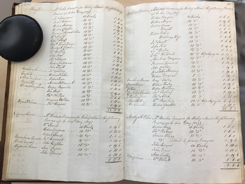 Forehoe Hundred - House of Industry Minute Book 1805-1807 p82-83 image 1