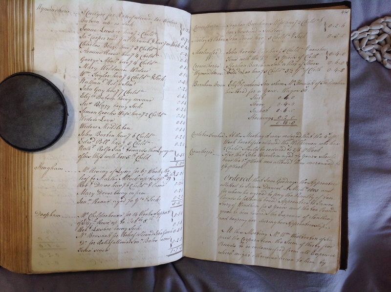 Forehoe Hundred - House of Industry Minute Book 1802-1805 p444-445 image 1 Forehoe Hundred - House of Industry Minute Book 1802-1805 p444-445 image 1