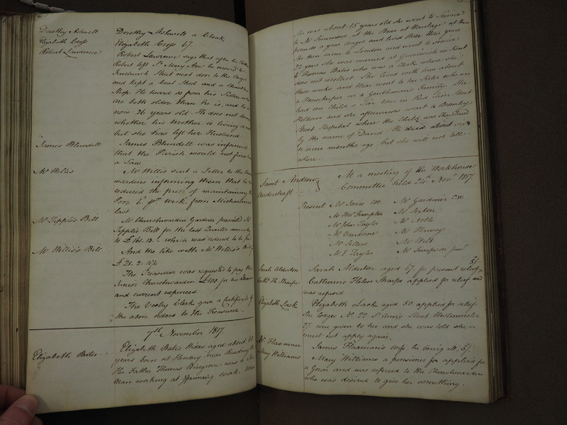 St Andrew Undershaft - Workhouse Minute Book 1814-1822 p95-96 image 1