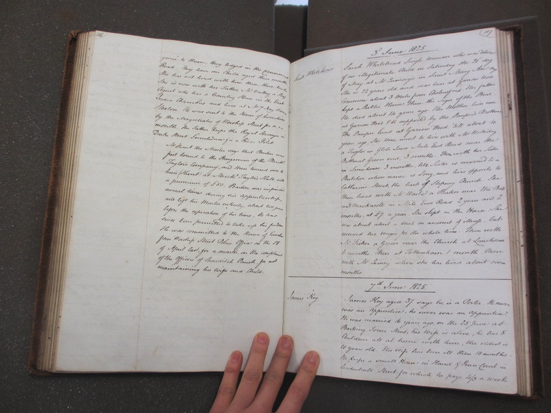 St Andrew Undershaft - Workhouse Minute Book 1822-1828 p116-117 image 1 St Andrew Undershaft - Workhouse Minute Book 1822-1828 p116-117 image 1