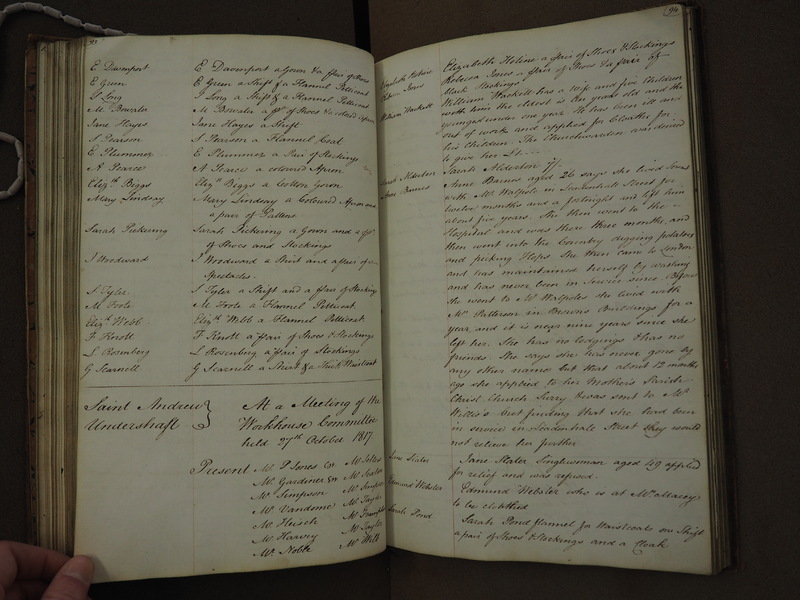 St Andrew Undershaft - Workhouse Minute Book 1814-1822 p93-94 image 1