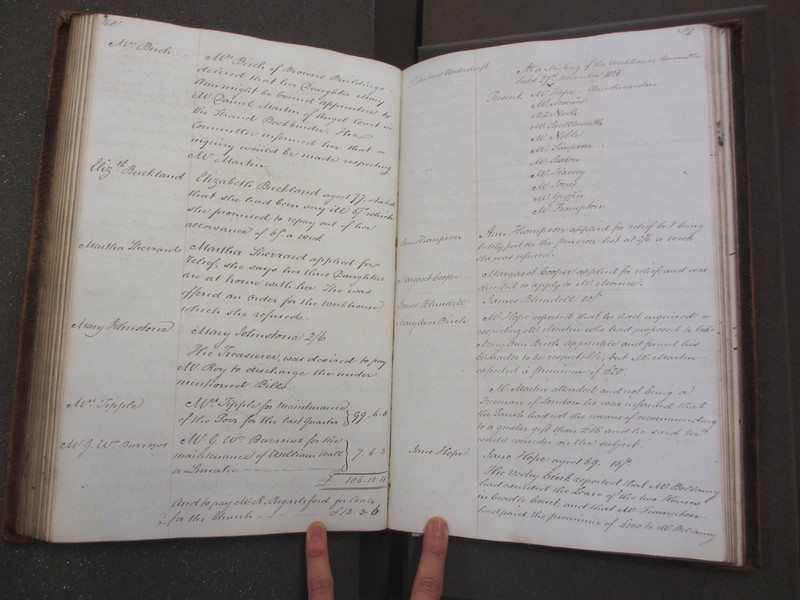 St Andrew Undershaft - Workhouse Minute Book 1822-1828 p168-169 image 1