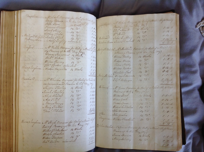 Forehoe Hundred - House of Industry Minute Book 1802-1805 p224-225 image 1 Forehoe Hundred - House of Industry Minute Book 1802-1805 p224-225 image 1