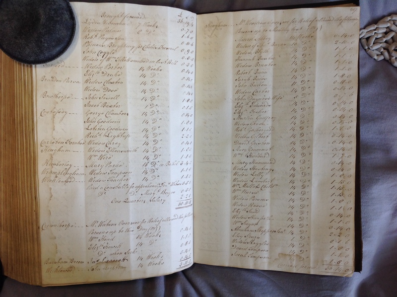 Forehoe Hundred - House of Industry Minute Book 1802-1805 p416-417 image 1 Forehoe Hundred - House of Industry Minute Book 1802-1805 p416-417 image 1