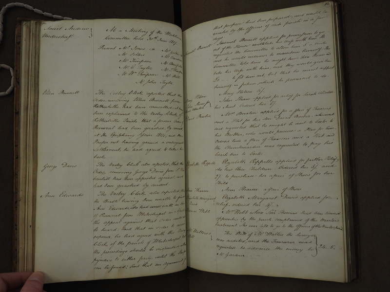 St Andrew Undershaft - Workhouse Minute Book 1814-1822 p85-86 image 1