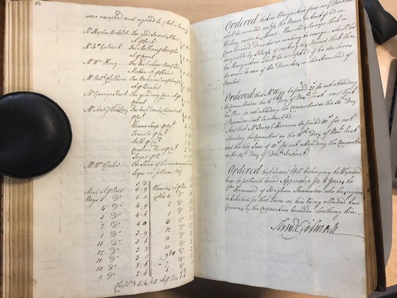 Forehoe Hundred - House of Industry Minute Book 1807-1809 p114-115 image 1 Forehoe Hundred - House of Industry Minute Book 1807-1809 p114-115 image 1