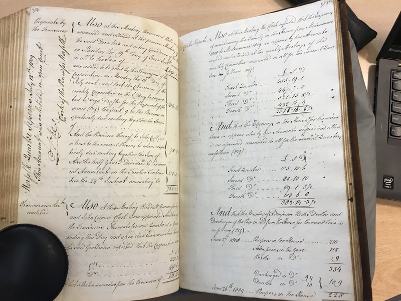 Forehoe Hundred - House of Industry Minute Book 1807-1809 p474-475 image 1 Forehoe Hundred - House of Industry Minute Book 1807-1809 p474-475 image 1