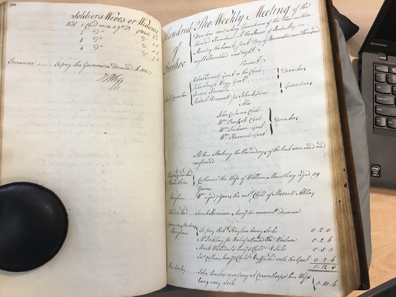 Forehoe Hundred - House of Industry Minute Book 1807-1809 p300-301 image 1 Forehoe Hundred - House of Industry Minute Book 1807-1809 p300-301 image 1