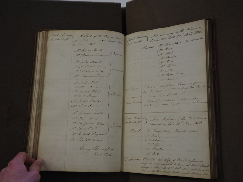St Andrew Undershaft - Workhouse Minute Book 1801-1814 p45 image 1 St Andrew Undershaft - Workhouse Minute Book 1801-1814 p45 image 1