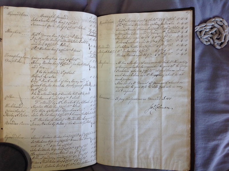 Forehoe Hundred - House of Industry Minute Book 1802-1805 p516-517 image 1 Forehoe Hundred - House of Industry Minute Book 1802-1805 p516-517 image 1