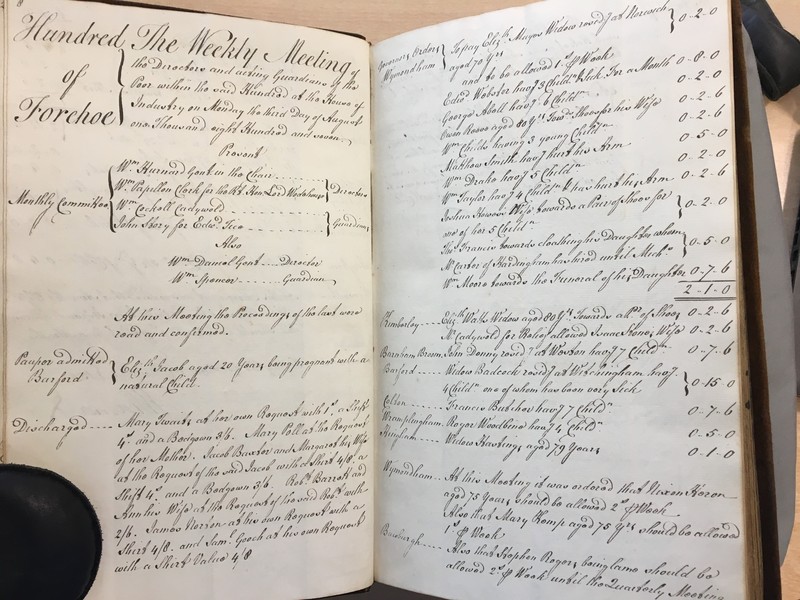 Forehoe Hundred - House of Industry Minute Book 1807-1809 p8-9 image 1 Forehoe Hundred - House of Industry Minute Book 1807-1809 p8-9 image 1