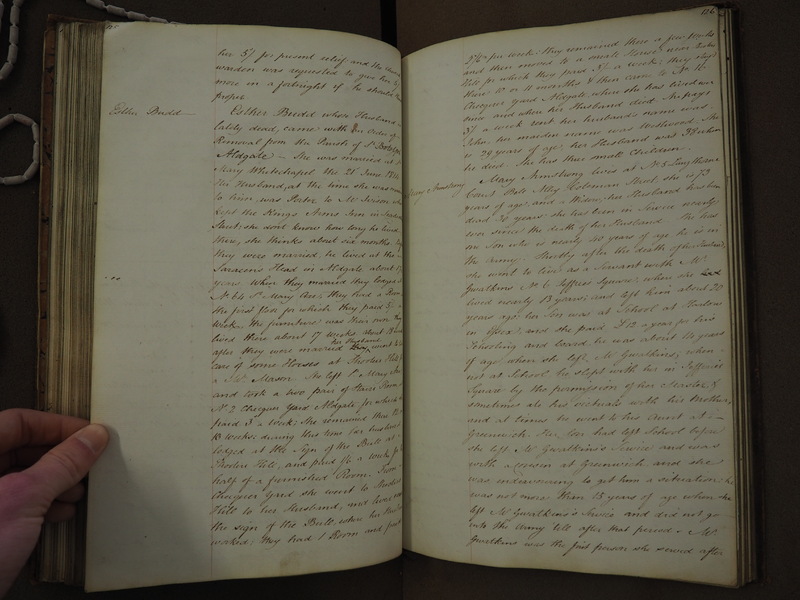 St Andrew Undershaft - Workhouse Minute Book 1814-1822 p125-126 image 1