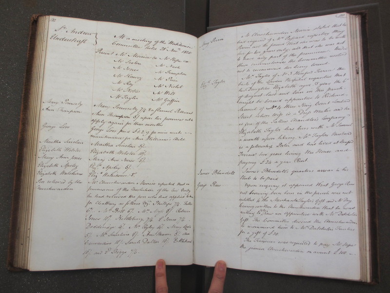 St Andrew Undershaft - Workhouse Minute Book 1822-1828 p132-133 image 1 St Andrew Undershaft - Workhouse Minute Book 1822-1828 p132-133 image 1