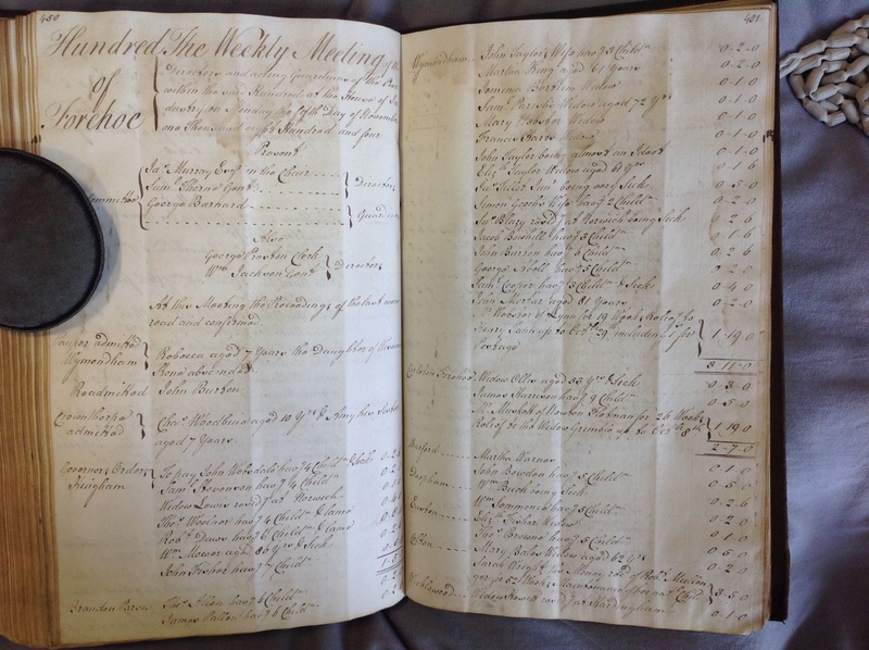Forehoe Hundred - House of Industry Minute Book 1802-1805 p450-451 image 1 Forehoe Hundred - House of Industry Minute Book 1802-1805 p450-451 image 1