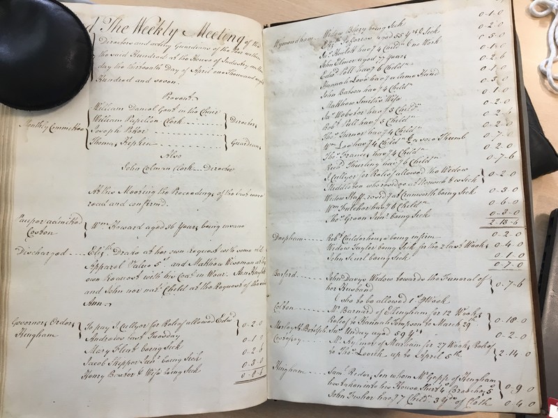 Forehoe Hundred - House of Industry Minute Book 1805-1807 p506-507 image 1
