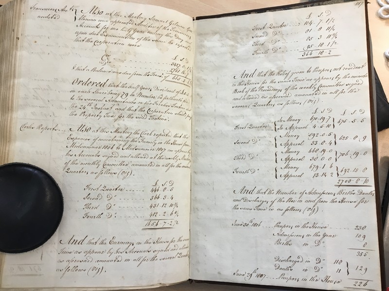 Forehoe Hundred - House of Industry Minute Book 1805-1807 p556-557 image 1