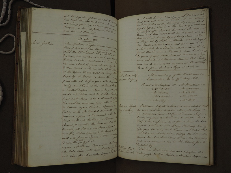 St Andrew Undershaft - Workhouse Minute Book 1814-1822 p214-215 image 1