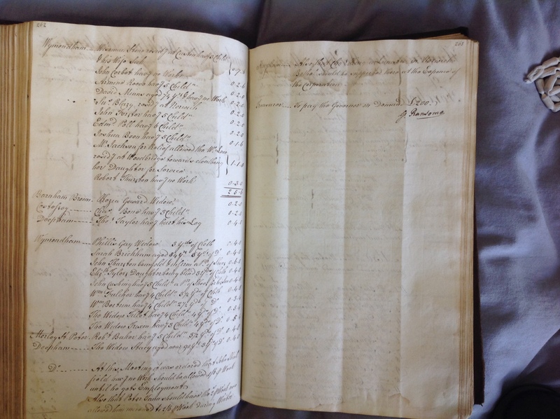 Forehoe Hundred - House of Industry Minute Book 1802-1805 p262-263 image 1 Forehoe Hundred - House of Industry Minute Book 1802-1805 p262-263 image 1