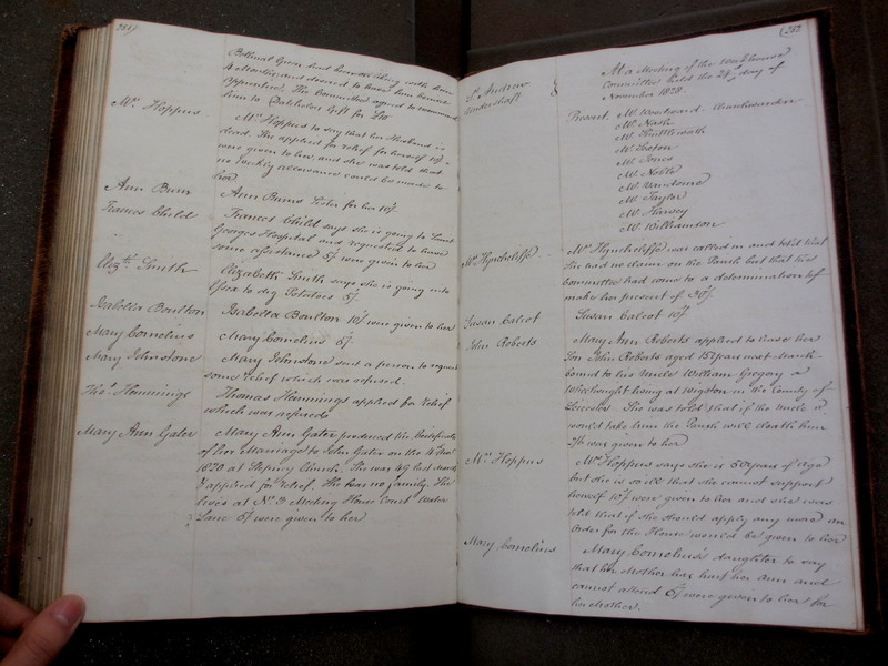 St Andrew Undershaft - Workhouse Minute Book 1822-1828 p251-252 image 1