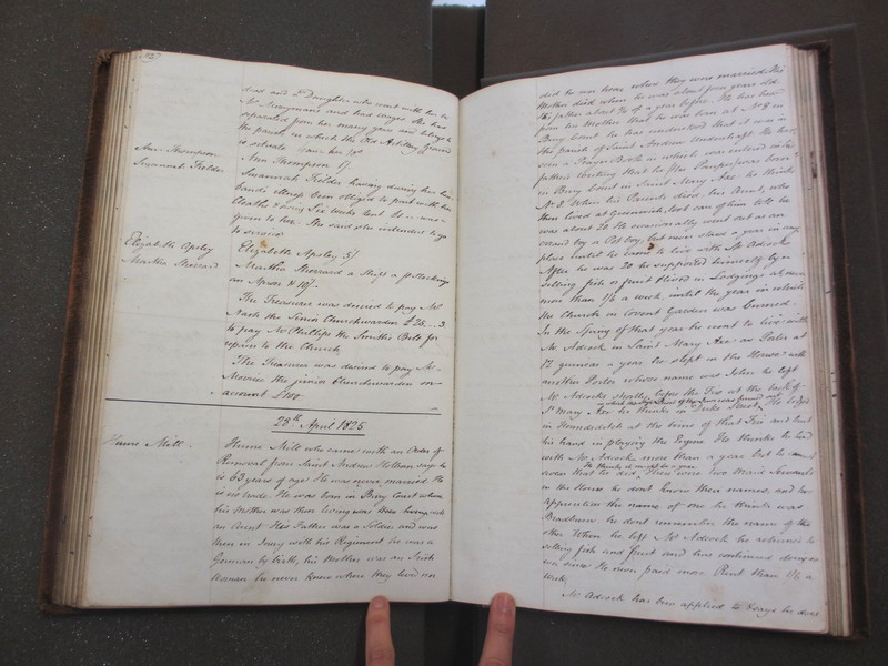 St Andrew Undershaft - Workhouse Minute Book 1822-1828 p112-113 image 1 St Andrew Undershaft - Workhouse Minute Book 1822-1828 p112-113 image 1