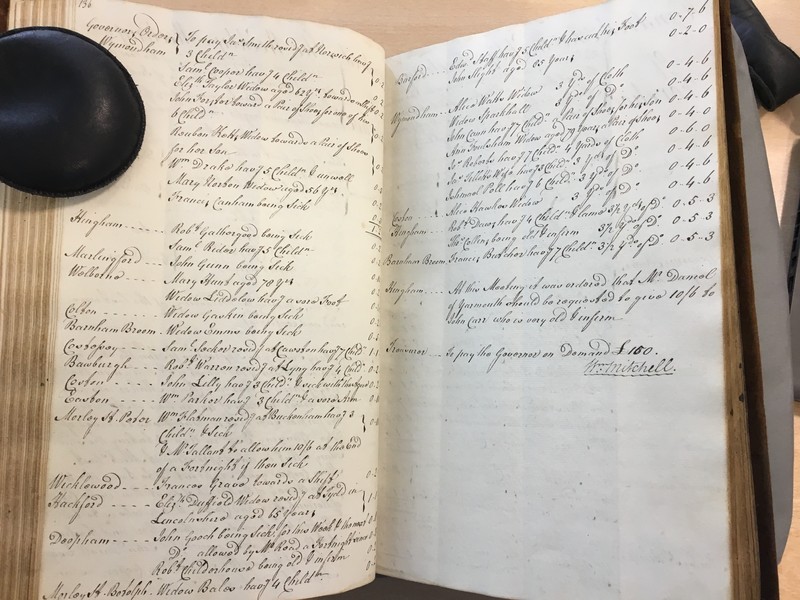Forehoe Hundred - House of Industry Minute Book 1807-1809 p136-137 image 1 Forehoe Hundred - House of Industry Minute Book 1807-1809 p136-137 image 1