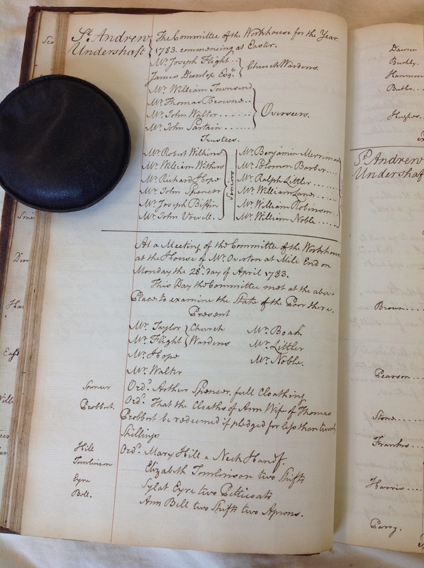 St Andrew Undershaft - Workhouse Minute Book 1780-1801 p46 image 1