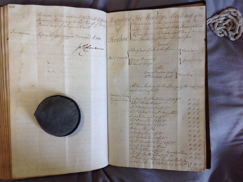 Forehoe Hundred - House of Industry Minute Book 1802-1805 p446-447 image 1 Forehoe Hundred - House of Industry Minute Book 1802-1805 p446-447 image 1