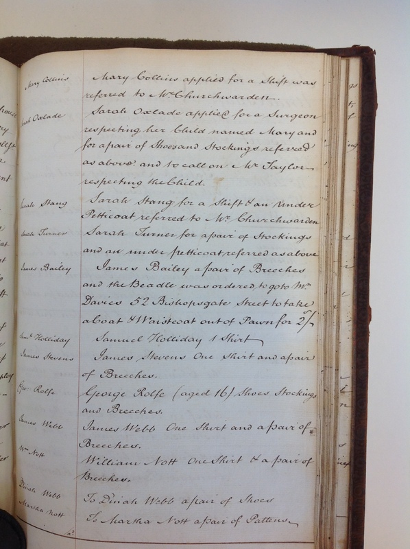 St Andrew Undershaft - Workhouse Minute Book 1780-1801 p211 image 1 St Andrew Undershaft - Workhouse Minute Book 1780-1801 p211 image 1