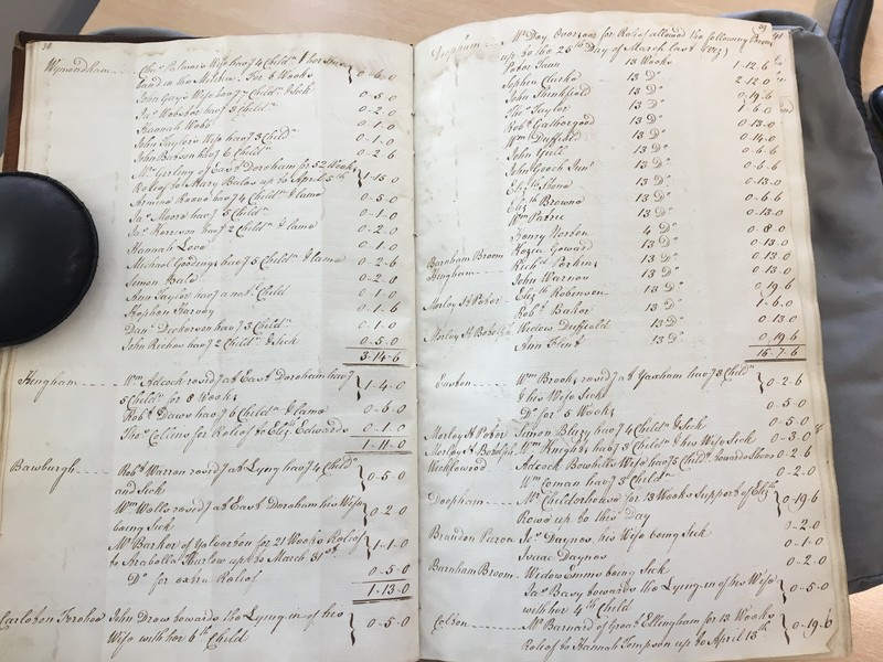 Forehoe Hundred - House of Industry Minute Book 1805-1807 p38-39 image 1