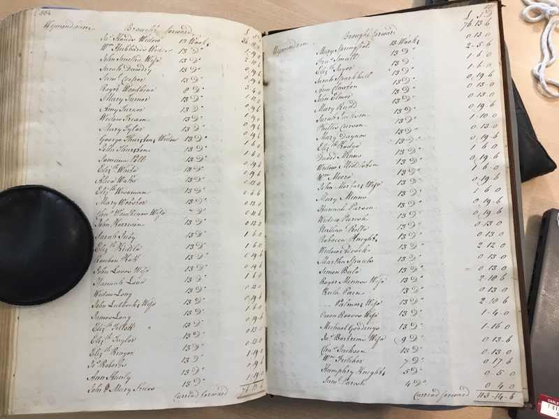 Forehoe Hundred - House of Industry Minute Book 1805-1807 p534-535 image 1