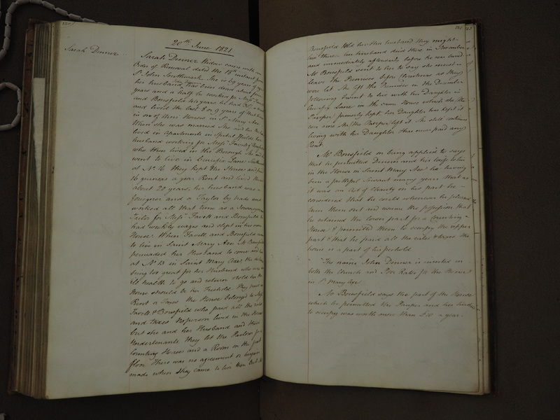 St Andrew Undershaft - Workhouse Minute Book 1814-1822 p220-221 image 1