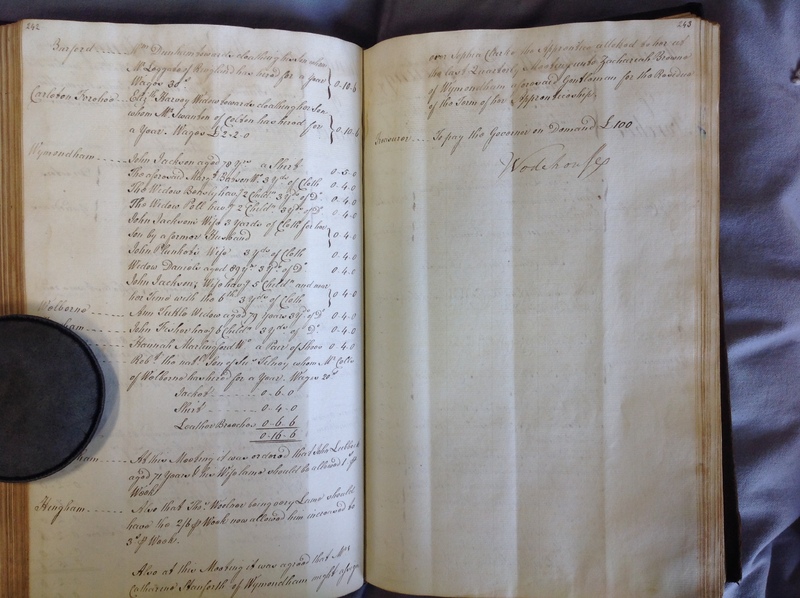 Forehoe Hundred - House of Industry Minute Book 1802-1805 p242-243 image 1 Forehoe Hundred - House of Industry Minute Book 1802-1805 p242-243 image 1